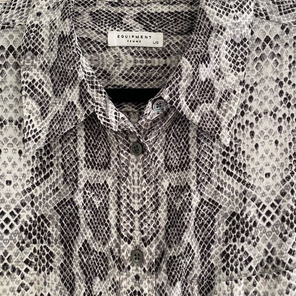 - Equipment Slim Signature Silk Shirt - Picture 6 of 7